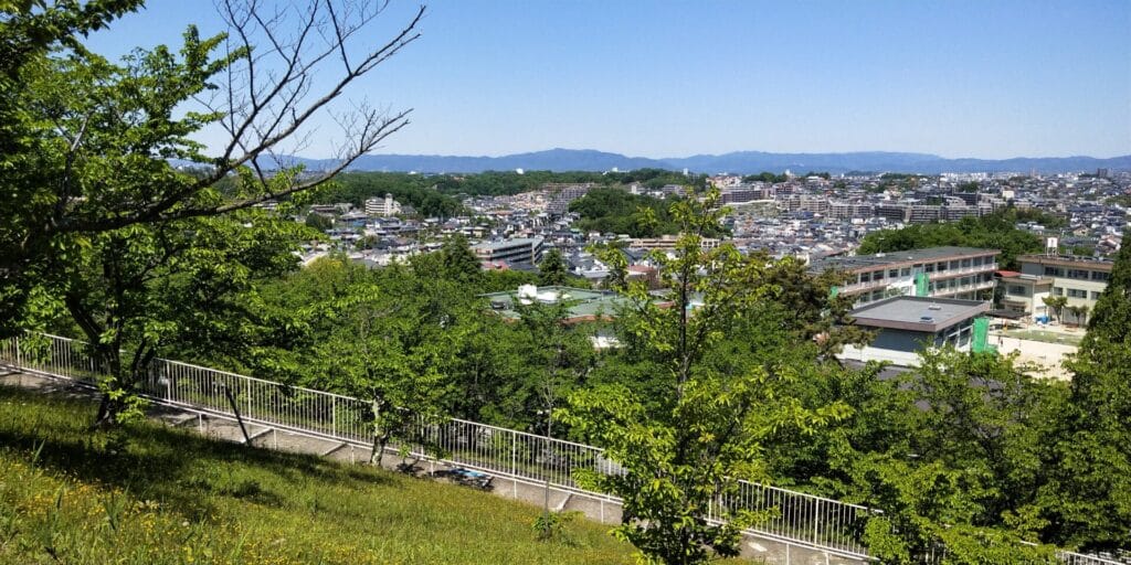 OPPO R11sで撮影した丘の上からの風景